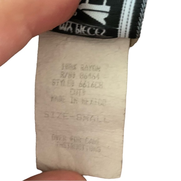 My pieces colorful tribal yellow red black striped floral white maxi skirt S - Picture 3 of 8